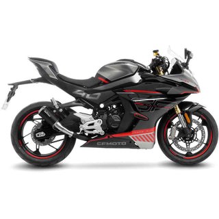 LeoVince LV-10 Stainless Black Slip-On Exhaust CFMOTO 450SR / 450SS 2023+