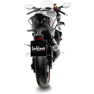 LeoVince LV-10 Stainless Black Slip-On Exhaust CFMOTO 450SR / 450SS 2023+