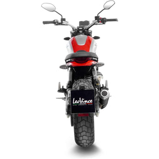 LeoVince LV-10 Black Edition Slip-On Exhaust Stainless Steel For Ducati Scrambler 800 Icon / Full Throttle / Night Shift