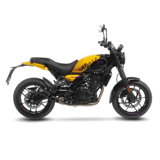 LeoVince LV-10 Black Edition Slip-On Exhaust Stainless Steel For Royal Enfield Himalayan 450 / Guerrilla 450