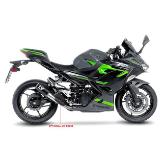 LeoVince LV Corsa Stainless Black Slip-On Exhaust Kawasaki Ninja 400 / Z400 & CFMOTO 450SR