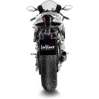 LeoVince LV Corsa Black Stainless Steel Slip-On Exhaust Yamaha YZF-R1M 2020+