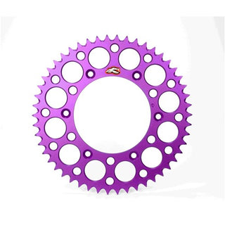 Renthal MX Ultralight Grooved Rear Sprocket 48T 520 Pitch - Purple (154U-520)
