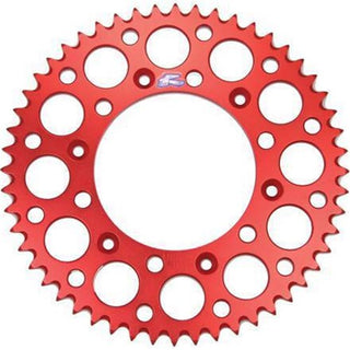 Renthal MX Ultralight Grooved Rear Sprocket 51T 520 Pitch - Red (154V-520)