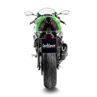 LeoVince LV-14 R Black Edition Slip-On Exhaust Stainless Steel For Kawasaki ZX-6R Ninja 2019-2020