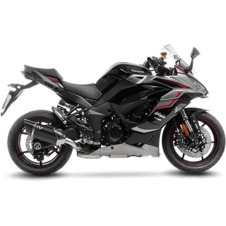 LeoVince LV-14 R Black Edition Slip-On Exhaust Stainless Steel For Kawasaki Ninja 1000 SX / Tourer 2020-2024