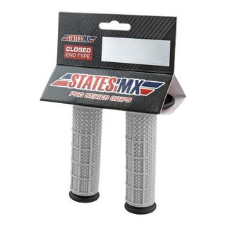 CPR Premium MX/Offroad Grips Micro Diamond Half Waffle - Grey/Black