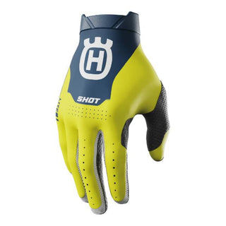 Shot Lite HVA Thin Leather Gloves - Blue