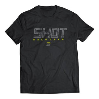 Shot Aspect Casual T-Shirt - Black