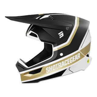 Shot Race Mythic Full Face Helmet - Matt Black / Gold
