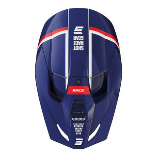 Shot Race Mythic Full Face Helmet - Gloss Blue / Red