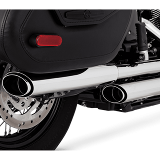 V&H Twin Slash 3In Slip-Ons PCX Chrome Softail 18-22 (Fits: Heritage + Delux) (Was V16879)