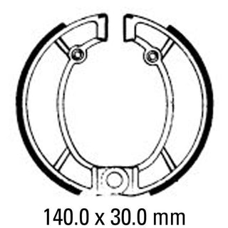 Ferodo 02-0857-00 Brake Shoe Set FSB857