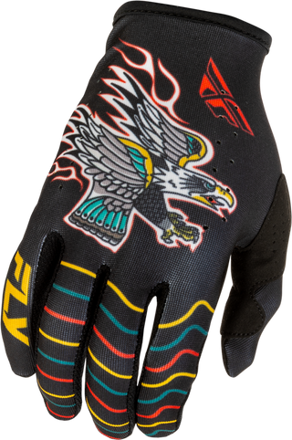 Fly Racing 2026 Lite Americana Gloves - Black/Red/Gold