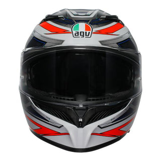AGV K3 Space Full Face Helmet - White/Red/Fluro