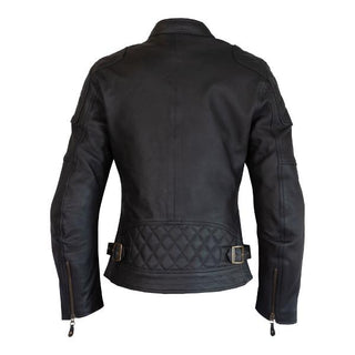 Merlin Bristol Cafe D3O Leather Ladies Jacket - Black