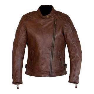 Merlin Bristol Cafe D3O Leather Ladies Jacket - Brown