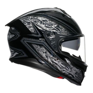 AGV K7 Damascus Full Face Helmet - Black/Silver