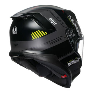 AGV K7 Kyber Full Face Helmet - Matt Grey/Fluoro Yellow