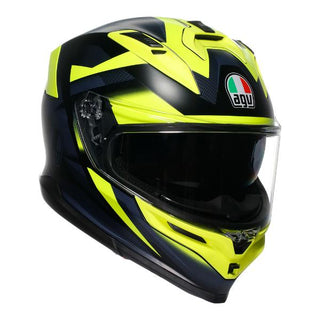 AGV K7 Glimpse Full Face Helmet - Black/Fluoro Yellow