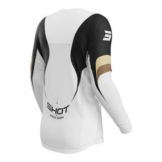 Shot Contact Manta Sport Finishing Collar Jersey - White