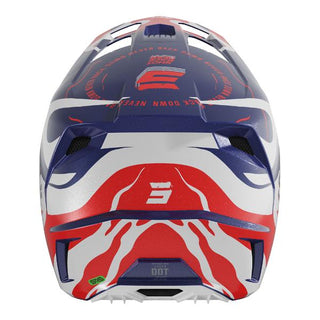 Shot Speed Beast Full Face Helmet - Pearl Blue / Red