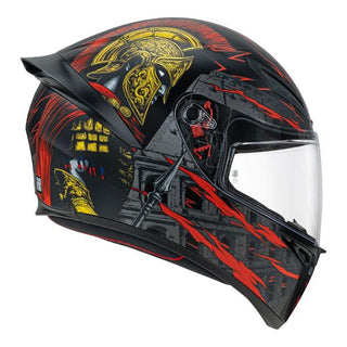 AGV K1 S Gladiator Full Face Helmet - Matt Black/Gold/Red