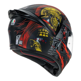 AGV K1 S Gladiator Full Face Helmet - Matt Black/Gold/Red