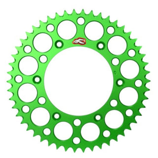 Renthal 191U42050GEGN MX Ultralight Grooved Rear Sprocket 50T 420 Pitch - Green