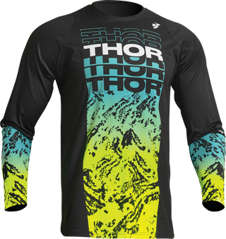 Thor Youth Sector Atlas Jersey - Black/Teal