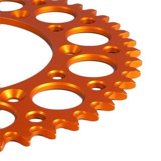 Renthal 192U42048GOR MX Ultralight Grooved Rear Sprocket 48T 420 Pitch - Orange