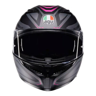 AGV K3 Syth Full Face Helmet - Matt Black/Pink