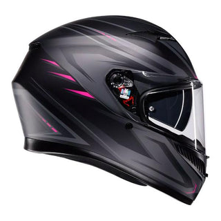 AGV K3 Syth Full Face Helmet - Matt Black/Pink