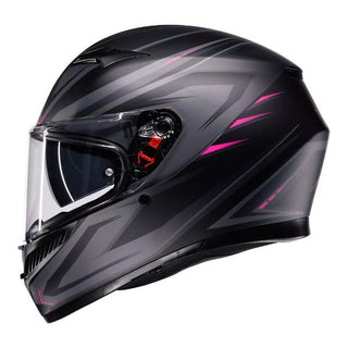 AGV K3 Syth Full Face Helmet - Matt Black/Pink