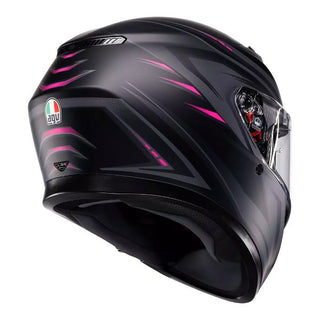 AGV K3 Syth Full Face Helmet - Matt Black/Pink