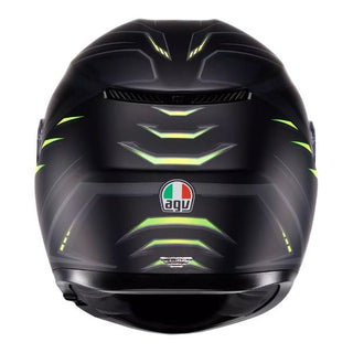 AGV K3 Syth Full Face Helmet - Matt Black/Yellow Fluro