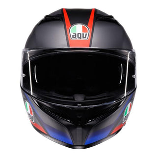 AGV K3 Striga Full Face Helmet - Matt Black/Blue/Red