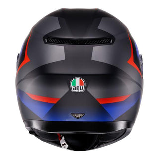 AGV K3 Striga Full Face Helmet - Matt Black/Blue/Red