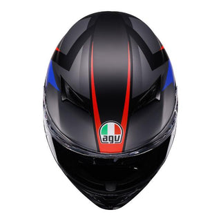 AGV K3 Striga Full Face Helmet - Matt Black/Blue/Red