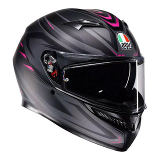 AGV K3 Syth Full Face Helmet - Matt Black/Pink