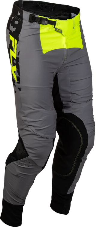 Fly Racing 2027 Lite MX Flake Pants - Grey / Hi-Vis / Black