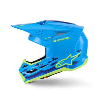 Alpinestars SM3 Force ECE06 Helmet - Cyan/Glossy