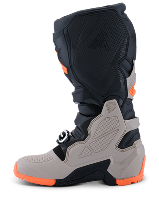 Alpinestars Tech 7 (MY26) Enduro Boots - Black/Warm-Gray/Fluro-Orange