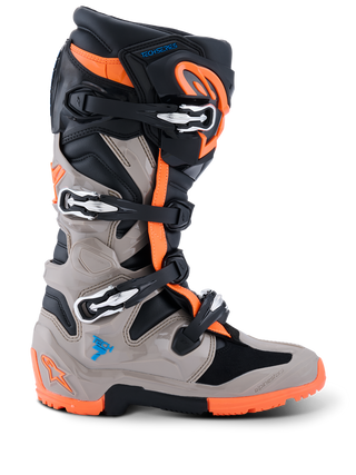 Alpinestars Tech 7 (MY26) Enduro Boots - Black/Warm-Gray/Fluro-Orange
