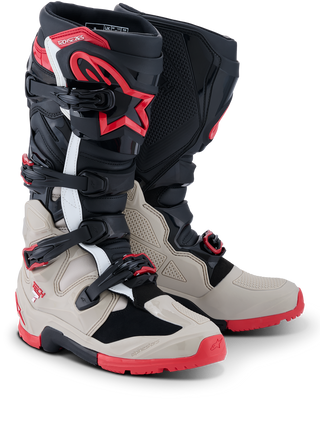 Alpinestars Tech 7 (MY26) Enduro Boots - Black/Light-Gray/Bright-Red