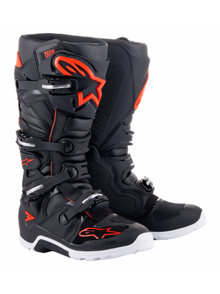 Alpinestars Honda Tech 7 Enduro Drystar Boots - Orange/Black/Red