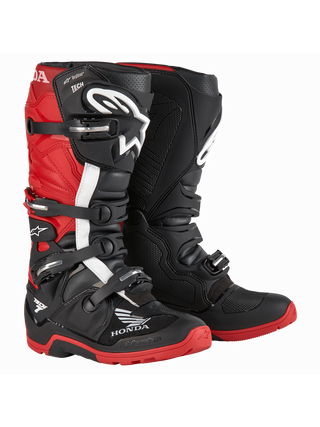 Alpinestars Honda Tech 7 Enduro Drystar Boots - Black/Bright Red