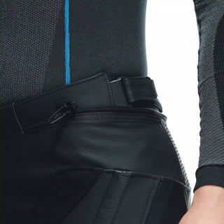 Dainese Delta 4 Ladies' Leather Pants - Black/Black