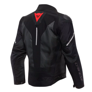 Dainese Super Sprint D-Dry Motorcycle Jackets - Black/Black/Red Lava