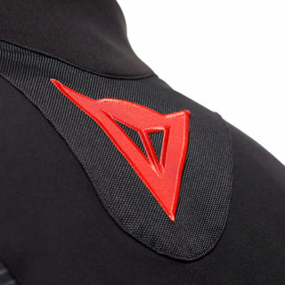 Dainese Super Sprint D-Dry Motorcycle Jackets - Black/Black/Red Lava